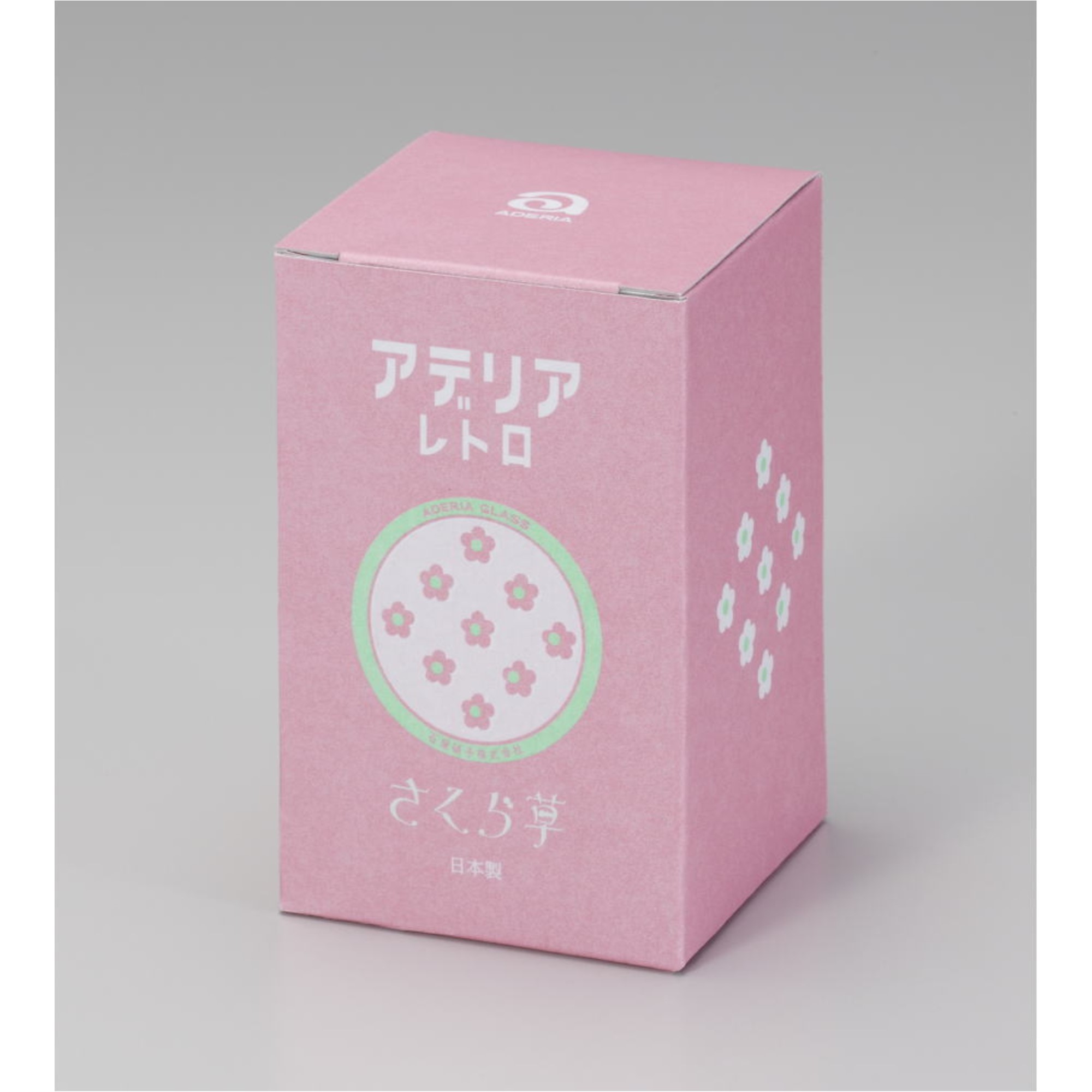 アデリアレトロ 中コップ さくら草 1974