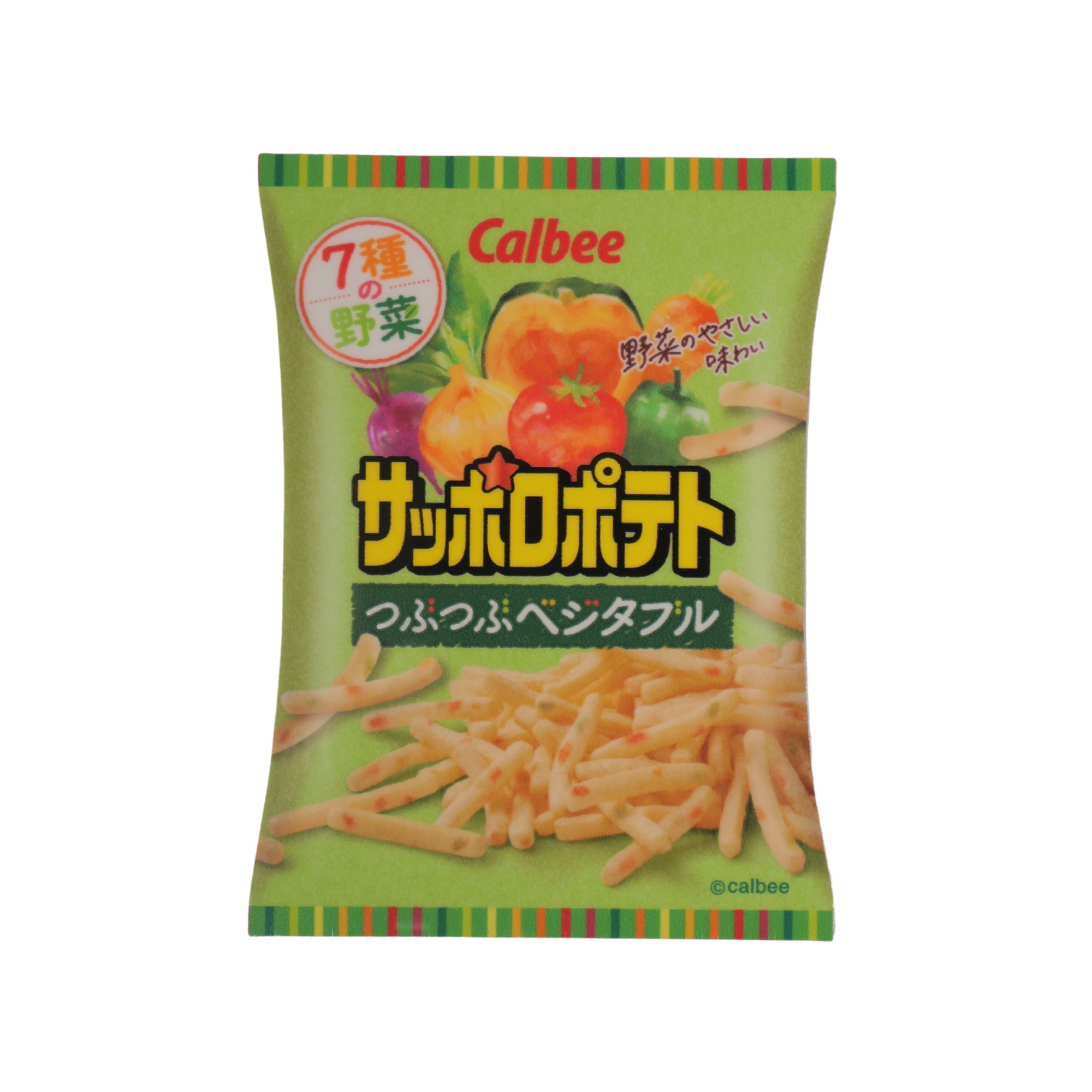 ダイカットステッカー サッポロポテト　つぶつぶベジタブル