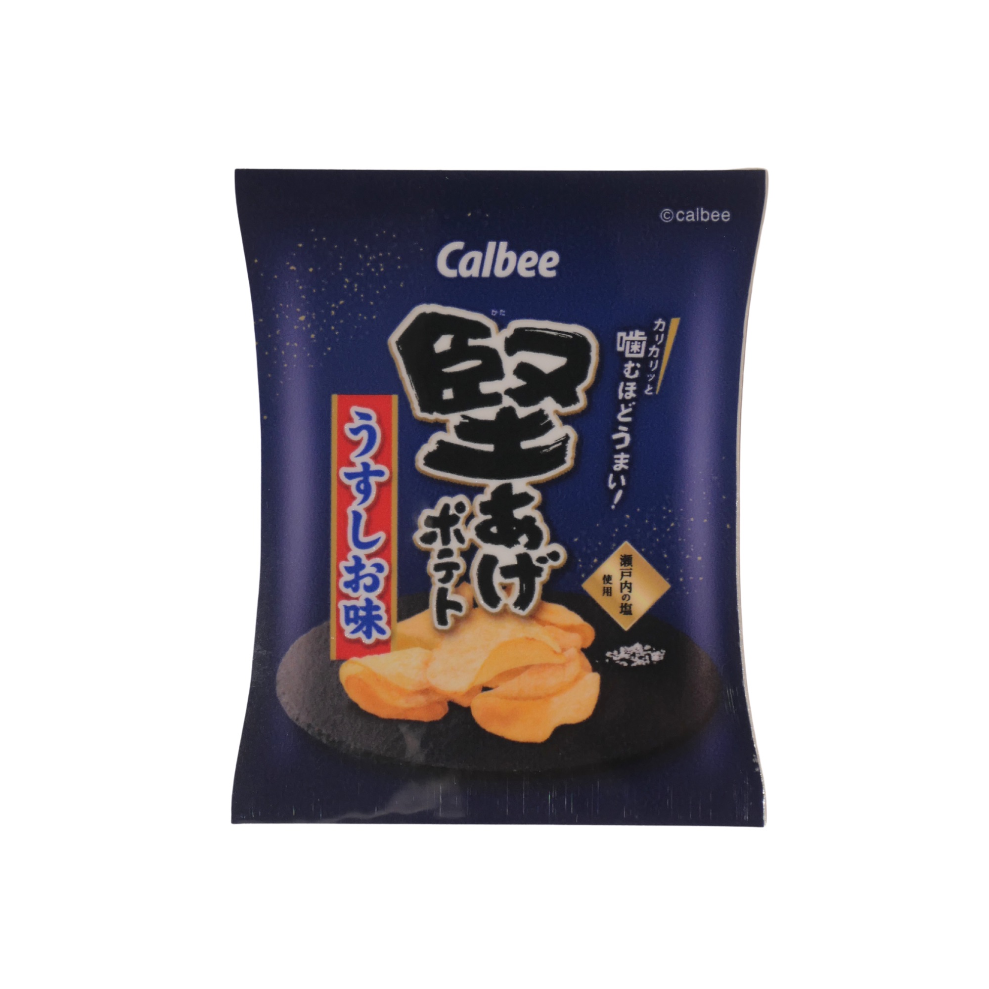 ダイカットステッカー 堅あげポテト　うすしお味