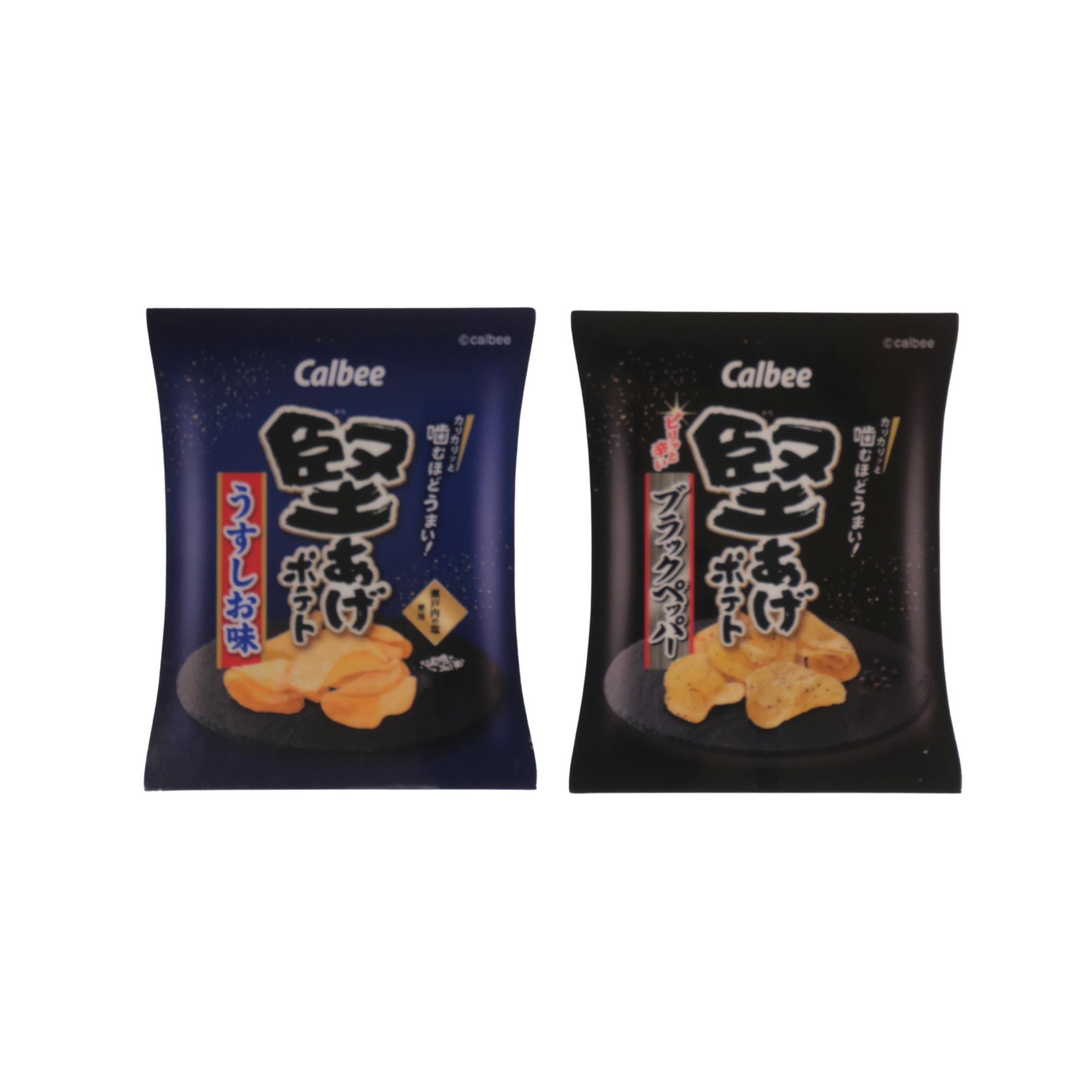 ダイカットステッカー 堅あげポテト　うすしお味