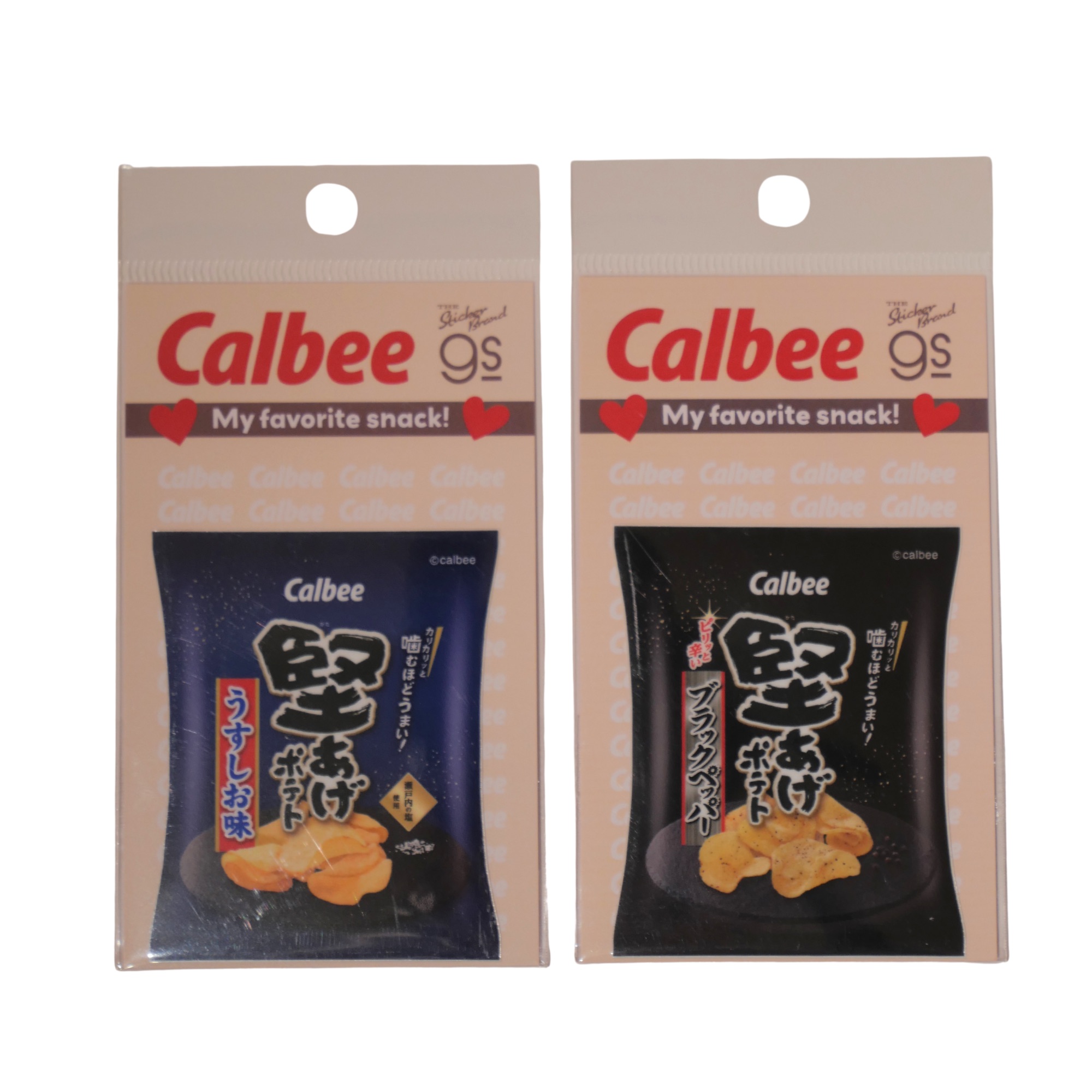 ダイカットステッカー 堅あげポテト　うすしお味