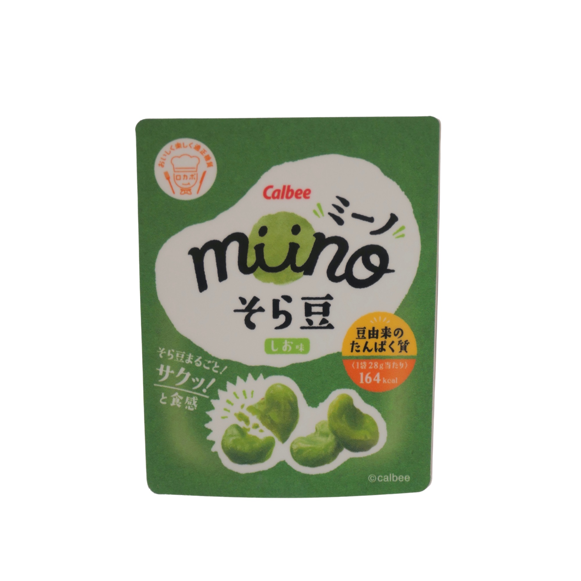 ダイカットステッカー miino　ソラマメ　塩味