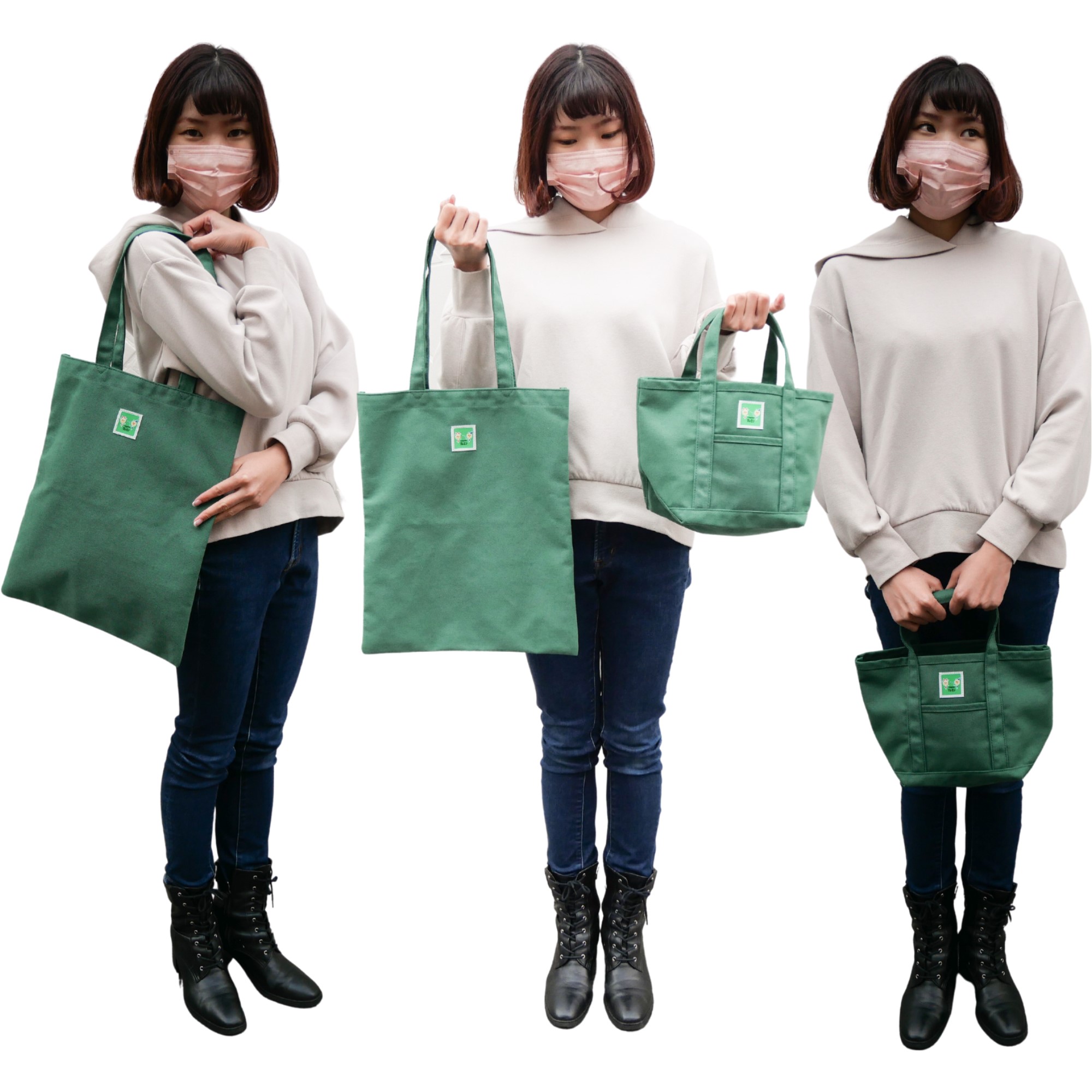 トートバッグS　クレヨン柄