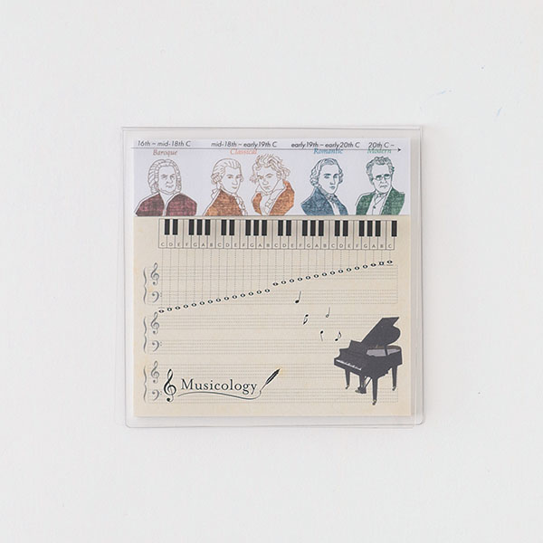 ST-181 クリアカバー付箋(音楽学)