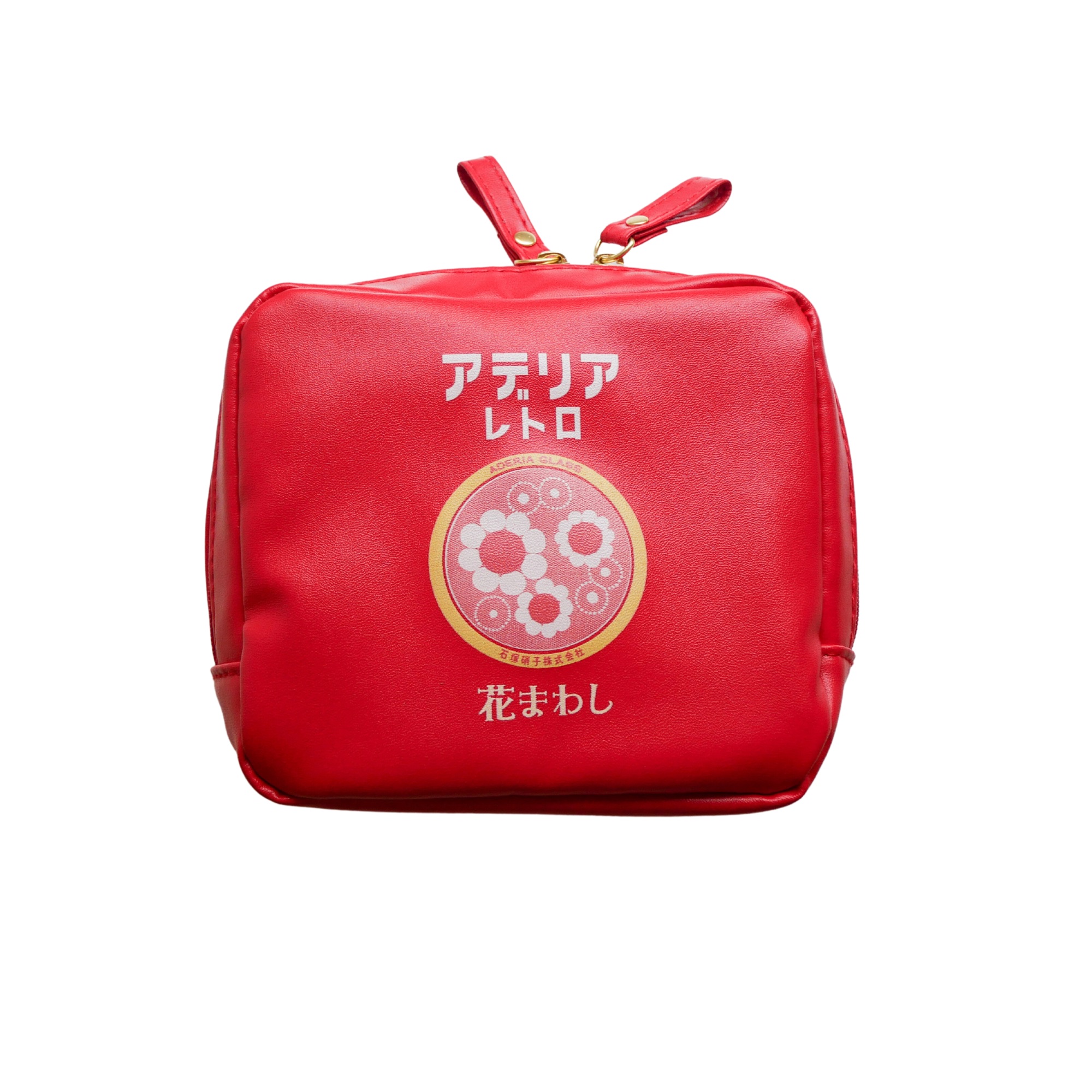 スクエアポーチ　花まわし