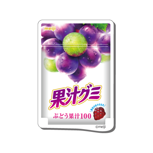 ステッカー　果汁グミぶどう