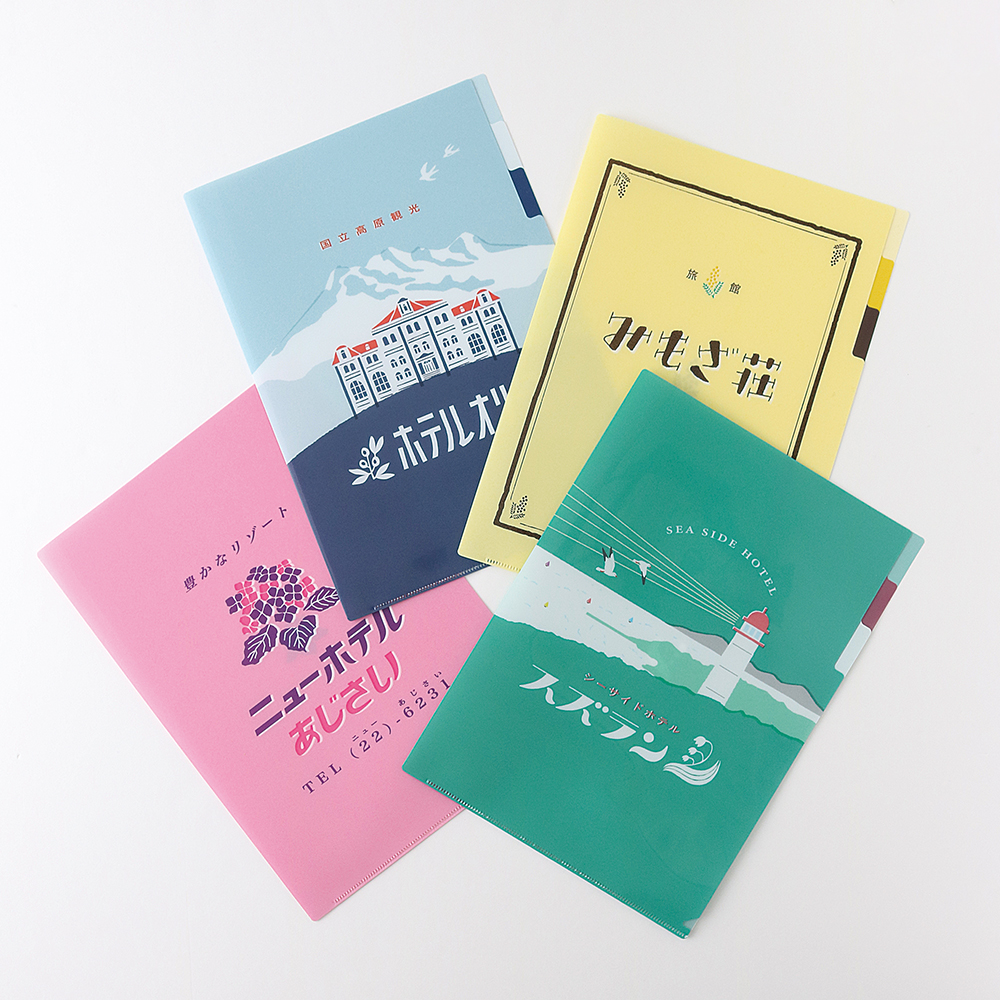レトロノーム　クリアファイル（あじさい）