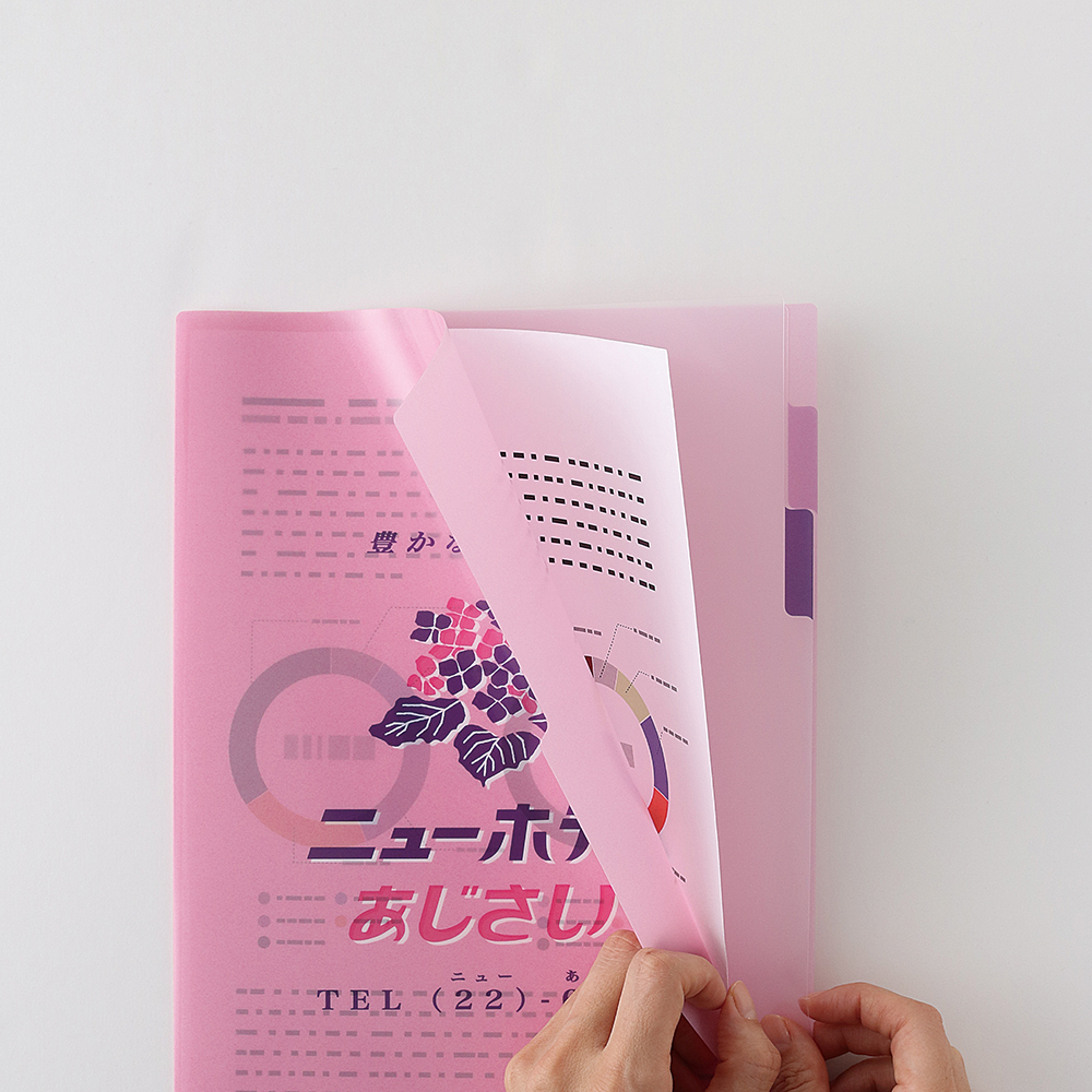 レトロノーム　クリアファイル（あじさい）
