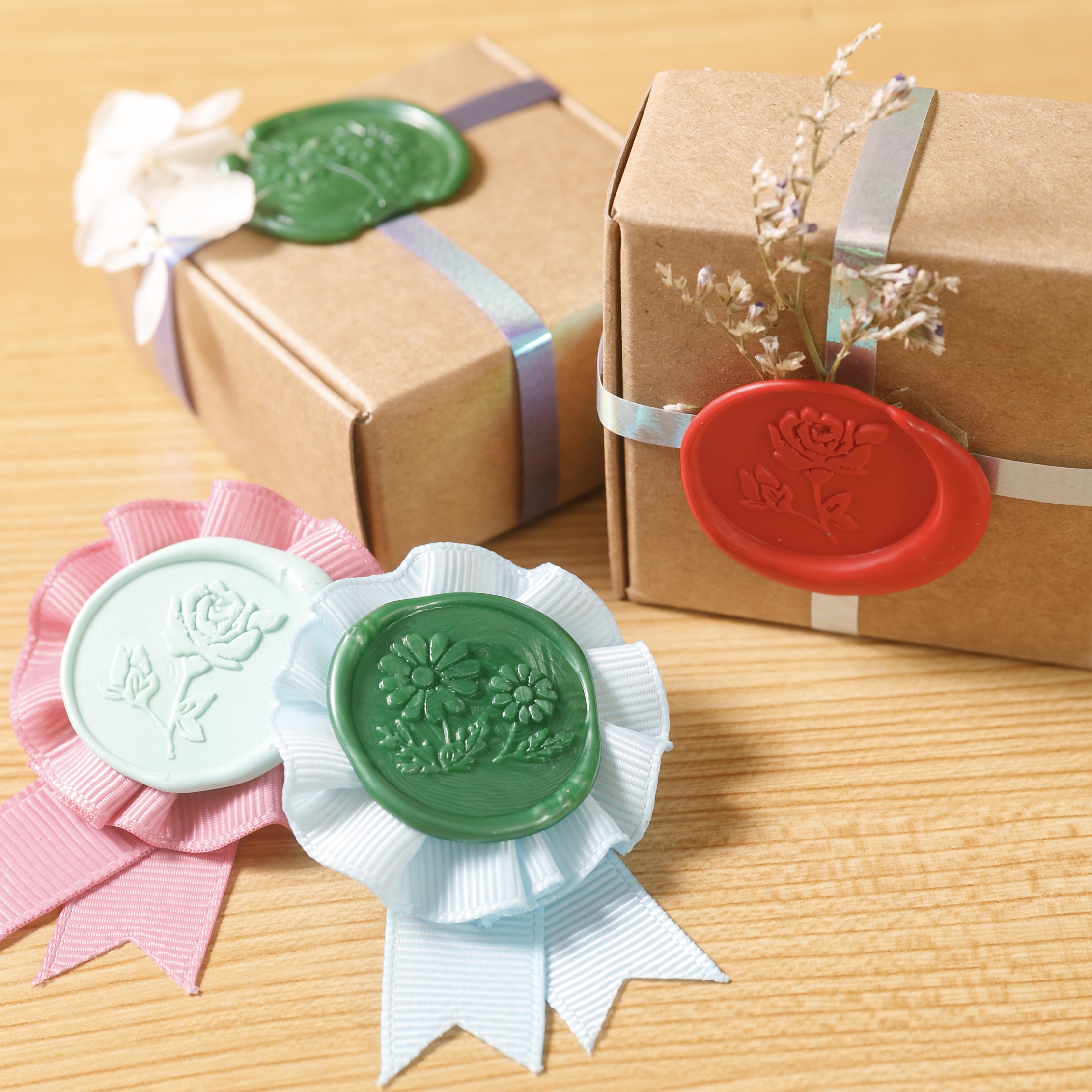 アデリアレトロ シーリングスタンプセット【①野ばな】
