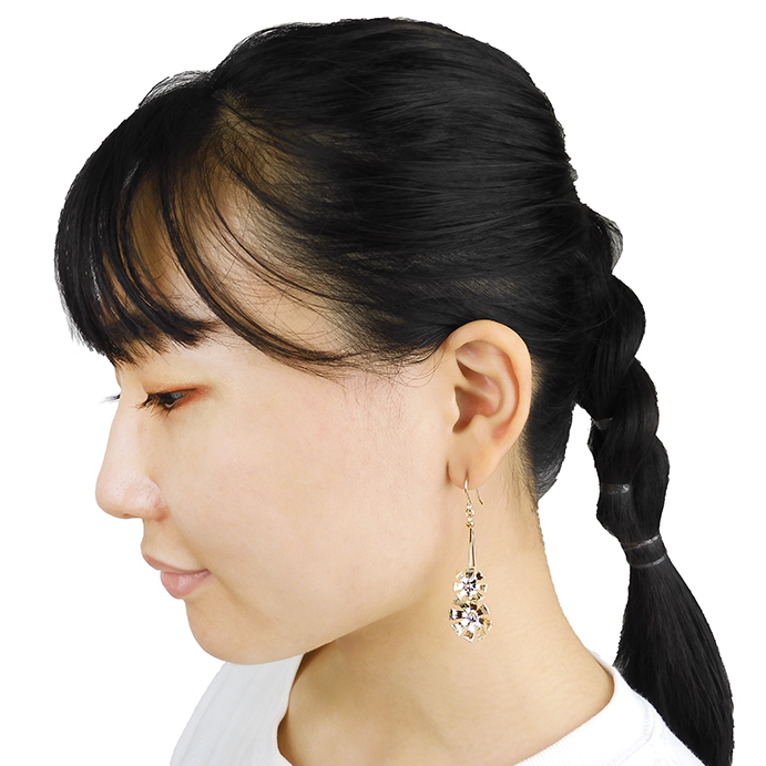 アデリアレトロ ピアス（アリス・シルバー）