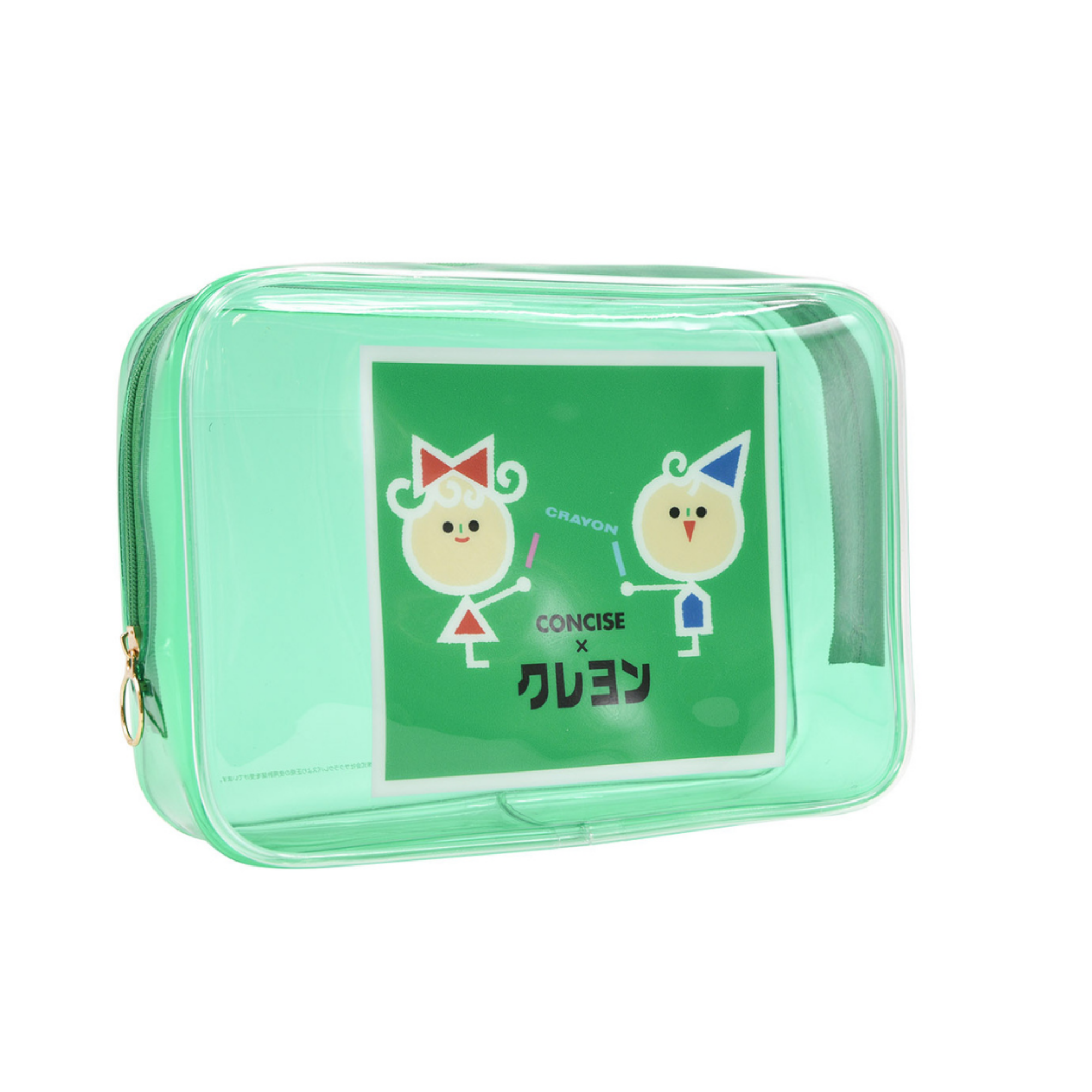 サクラクレパスコラボ雑貨(サクラクレハ゜スコラホ゛) カラフルビニールポーチL 【クレヨン柄】