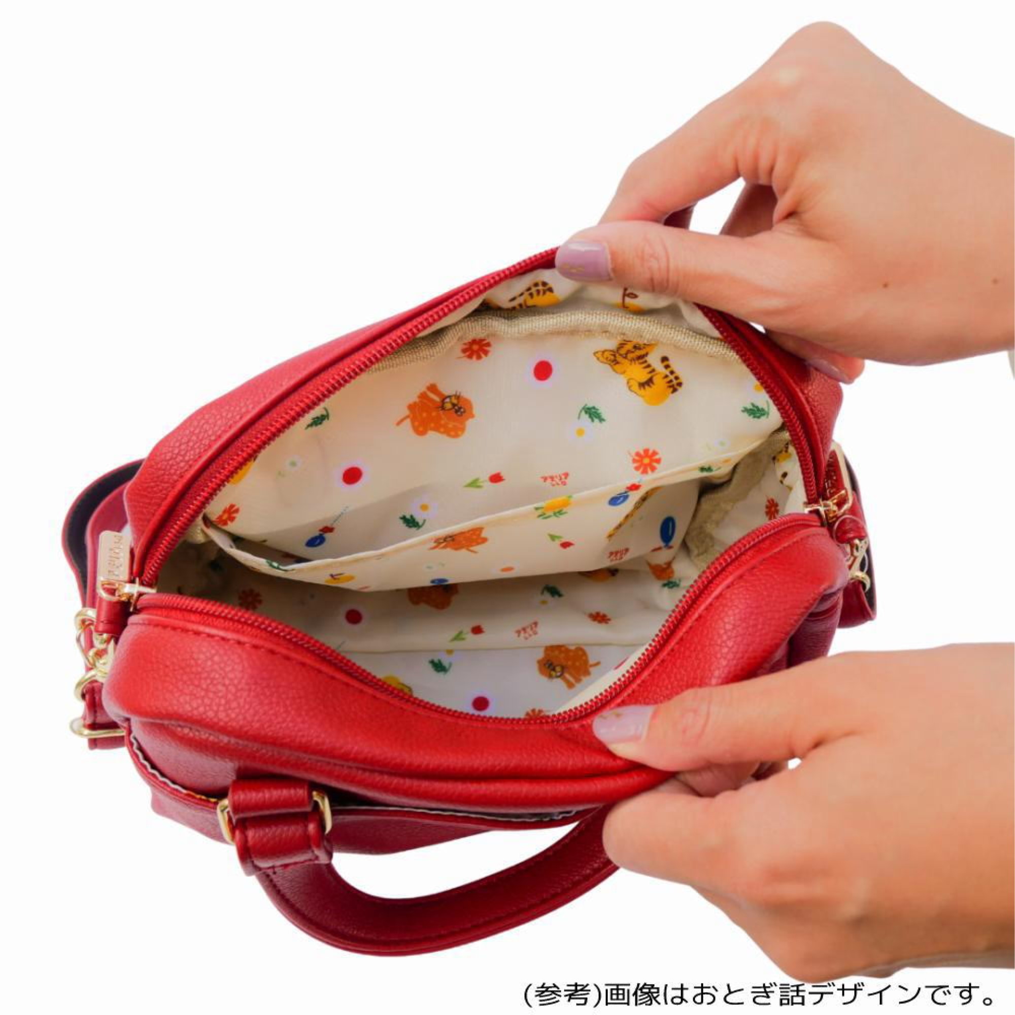 アデリアレトロ 2WAY手提げ バック 花まわし GAR-700