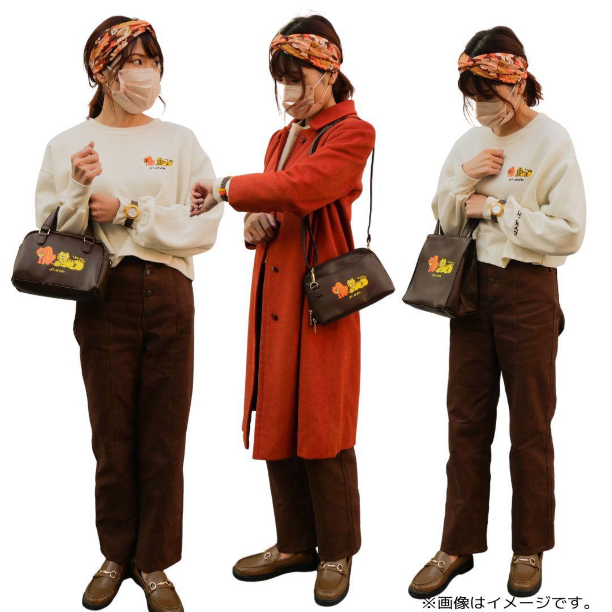 アデリアレトロ ラウンドショルダー バック 花の輪 GAR-701