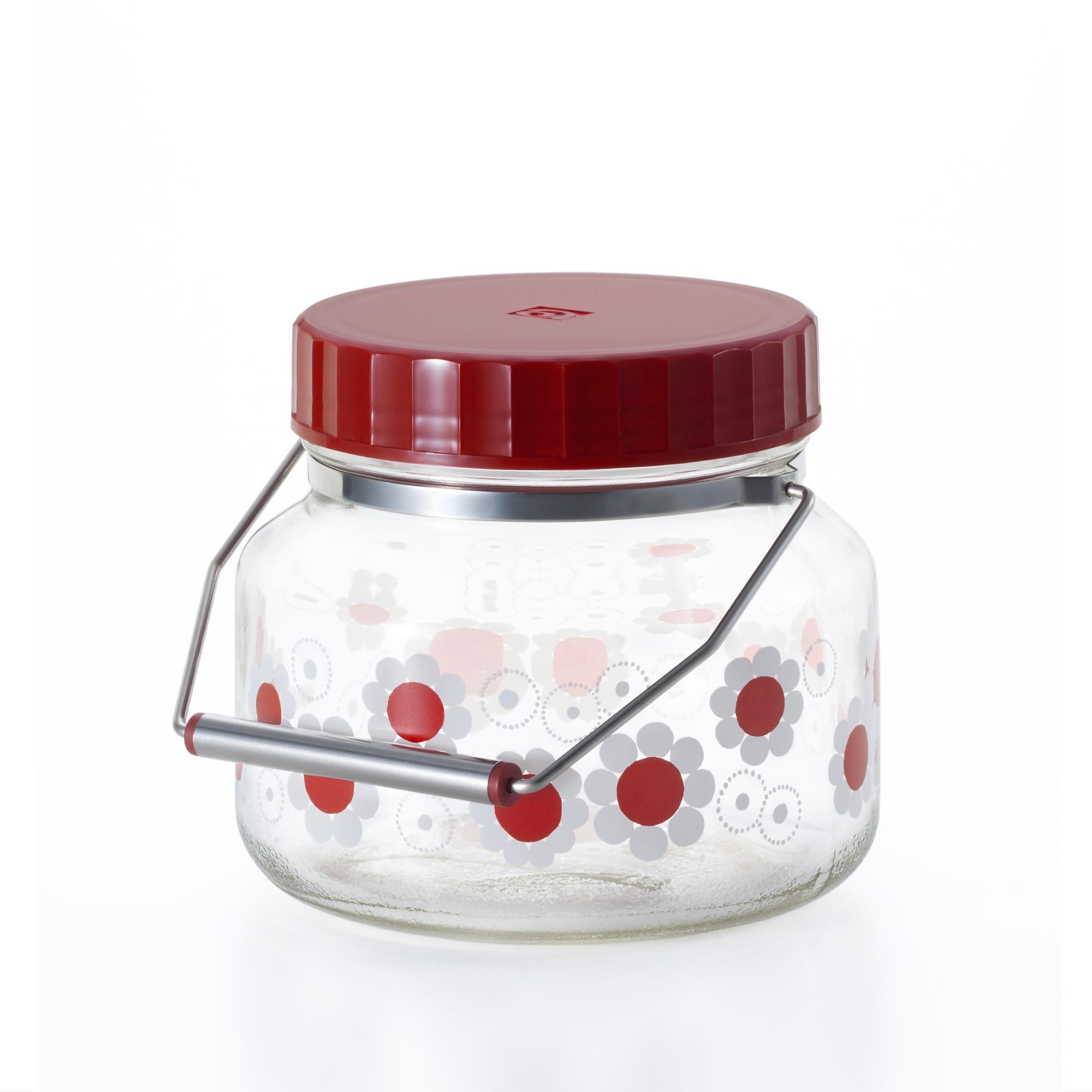 アデリアレトロ 貯蔵びん １Ｌ 花まわし 6147