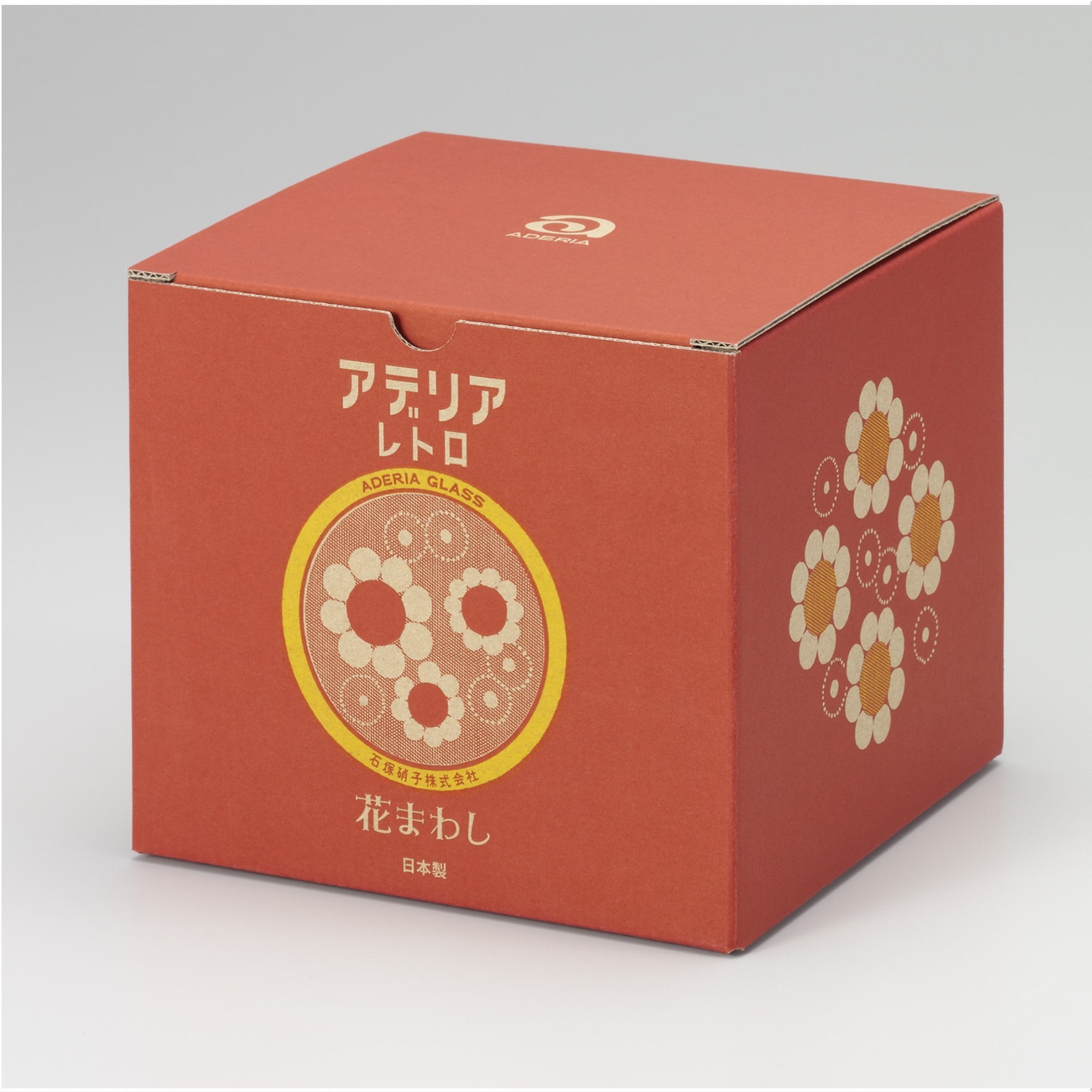 アデリアレトロ 貯蔵びん １Ｌ 花まわし 6147