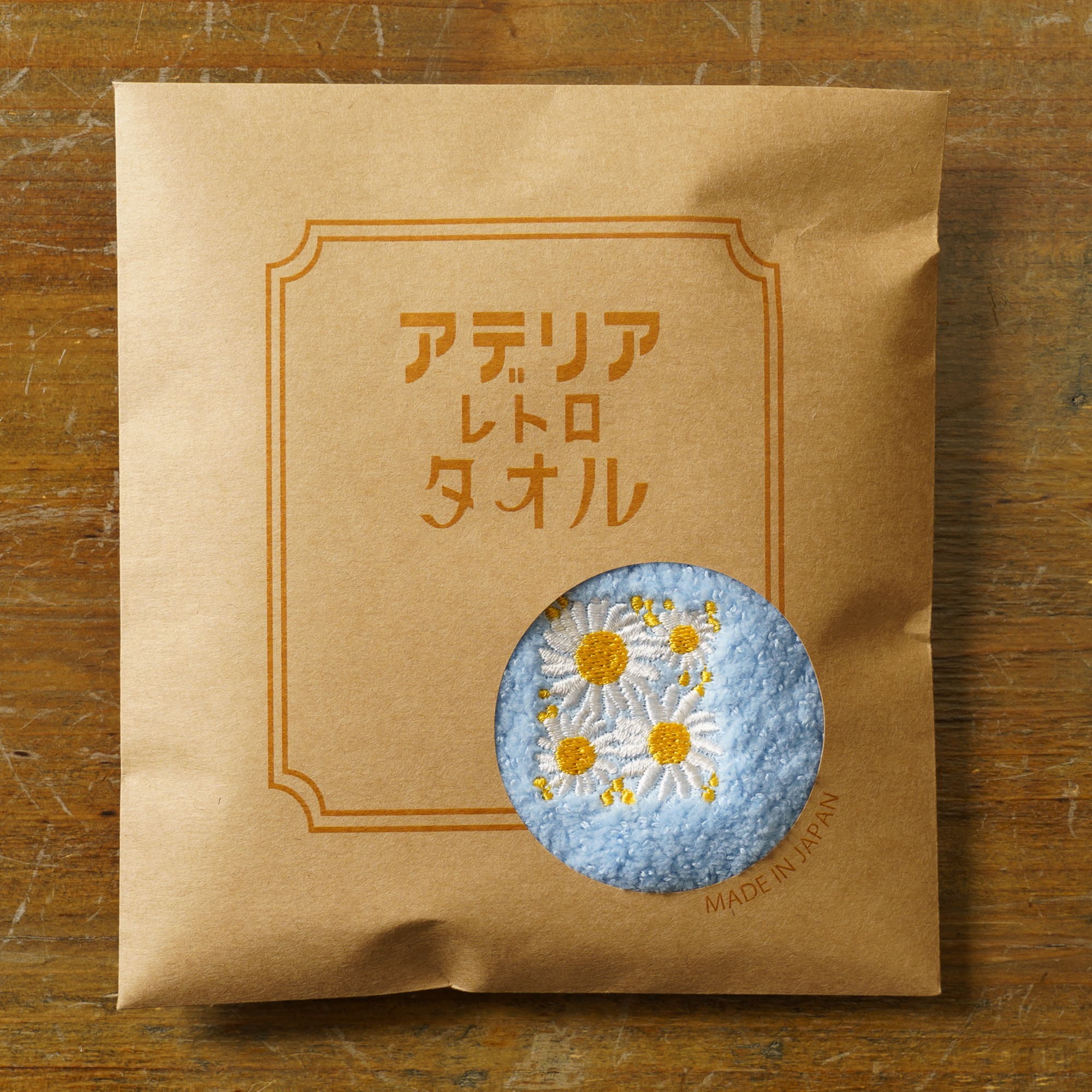 アデリアレトロタオルハンカチ 花ざかり